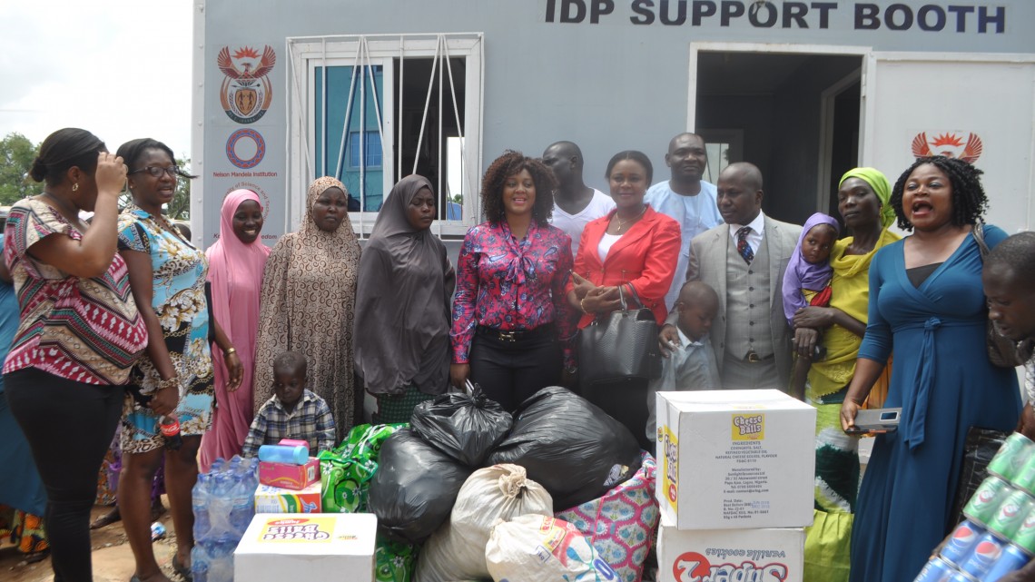 Steve Azaiki visits IDP Camp Abuja